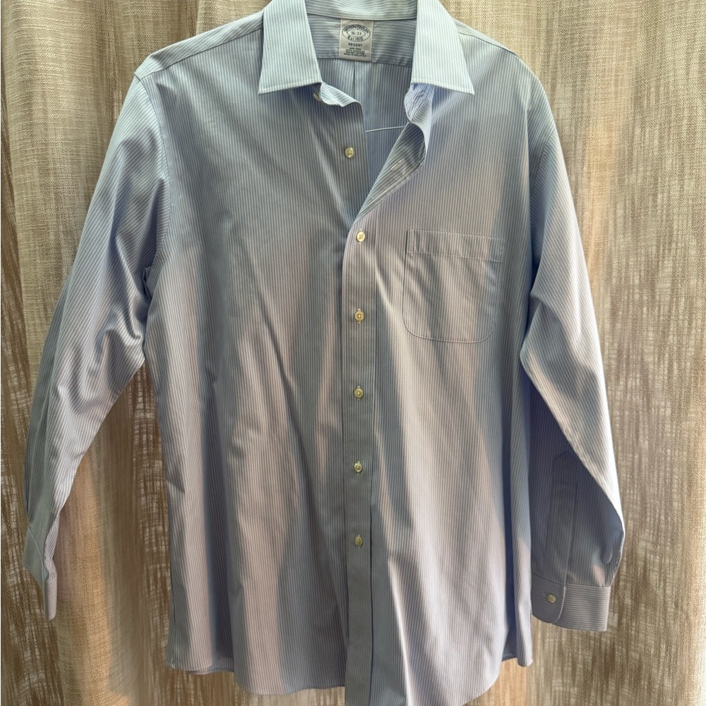 Brooks Brothers Light Blue Pinstripe Shirt